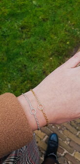 Armband goud cirkel