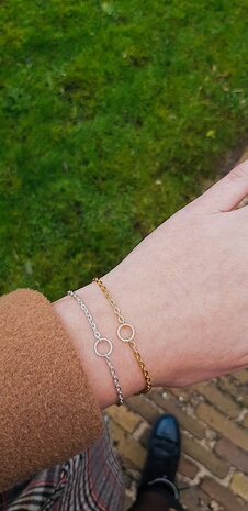 Armband goud cirkel